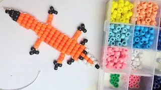 Miniature : tuto d'automne Diy renard en perles poney ou perles de rocaille