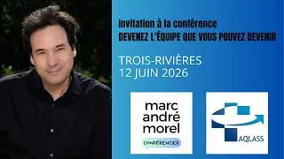Miniature : Invitation à la conférence de Marc André Morel | AQLASS 12 juin 2026
