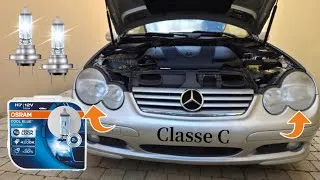Miniature : 💡 CHANGER LES FEUX DE CROISEMENTS SUR MERCEDES CLASSE C W203 / CL203 / CLC (2000-2007)