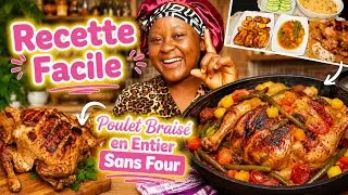 Miniature : Poulet Braisé | Une autre façon de cuisiner le poulet à la Poêle Recette très Délicieuse !