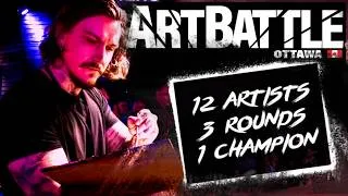 Miniature : 20 minutes pour créer une peinture devant 250 personnes. Mais c'était tres cool.