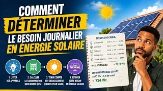 Miniature : COMMENT DÉTERMINER LE BESOIN JOURNALIER EN ÉNERGIE SOLAIRE 