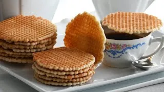 Miniature : Recette des Galettes fines et croustillantes - Gaufrettes