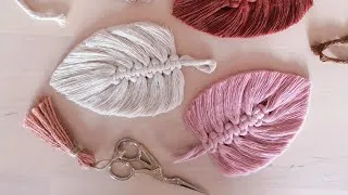 Miniature : Tuto Macramé : Réaliser une feuille ou plume 🍃