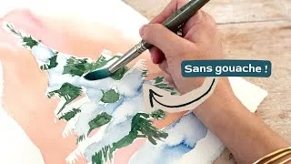 Miniature : Carte de vœux en 10 min : Le Sapin Enneigé (Débutant)