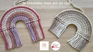 Miniature : Tuto vidéo @ahmabichette : comment crocheter ton arc en ciel en fils Bobbiny