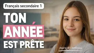 Miniature : Français secondaire 1 — Ton année COMPLÈTE, déjà planifiée par Marie de Charlevoix🌷