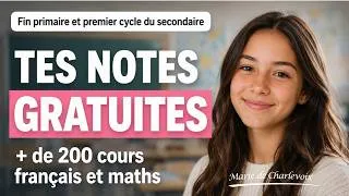Miniature : Notes de cours GRATUITES À IMPRIMER – Français et maths – Marie de Charlevoix 🌷