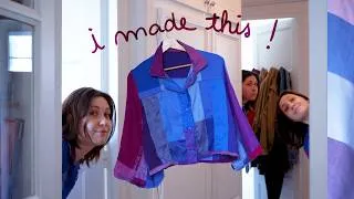 Miniature : Upcycling : je transforme un plaid Emmaüs en chemise patchwork !