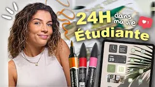 Miniature : 24H DANS MA VIE D'ÉTUDIANTE - cours - freelance - révisions...