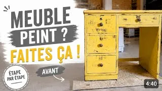 Miniature : Comment préparer un meuble déjà peint? (Relooker un meuble)