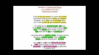 Miniature : Les Cahiers de Douai - Le Dormeur du Val 🪖 (texte en description) #oraldefrançais #analyselinéaire