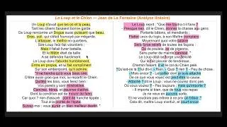 Miniature : Pour réviser l'oral du bac ! :Le Loup et le Chien - La Fontaine 🐺🐶 (texte en descr.) #oraldefrançais