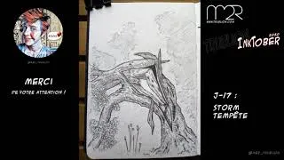 Miniature : Inktober 2020 -  illustration Challenge J-17 : Tempête (Storm)