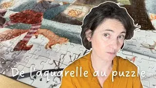 Miniature : Créer une illustration à l'aquarelle pour un puzzle