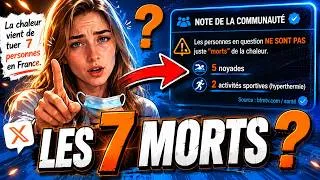 Miniature : 7 morts à cause de la chaleur ? Ce que la vidéo d'Emma Fourreau ne dit pas