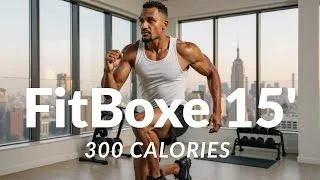 Miniature : FitBoxe intense 15min a La Maison - Brule graisse - Cardio Complet Sans Equipement