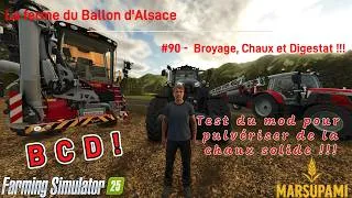 Miniature : La Ferme du Ballon d'Alsace - #90 - B C D : Broyage, Chaux et Digestat !!!