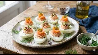 Miniature : Œufs Farcis à la Mousse de Saumon  #bonnecuisine #cooking #food #lifeisbutadream