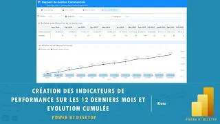 Miniature : Création des indicateurs de performance sur les 12 derniers mois (Rolling 12 Months)  – Power BI #16