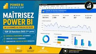 Miniature : TOP 20 Fonctions DAX Power BI (Partie 1) | Les 10 Fonctions Indispensables à Maîtriser– Power BI #13