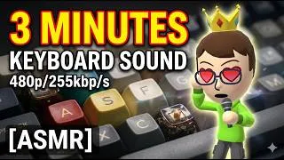 Miniature : 3 Minutes Keyboard Sound ⌨️🩵| ASMR
