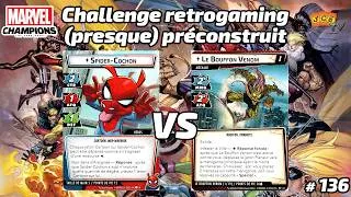 Miniature : 🐷Spider-Cochon vs Le Bouffon-Venom - Retrogaming #136 [Marvel Champions JCE]