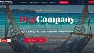 Miniature : Site Web Professionnel DigiCompany | HTML CSS JavaScript