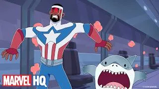 Miniature : Les Ennuis Bubble-Gum de Jeff 🦈🍬😮 | Jeff et ses amis super-héros | @MarvelHQFrance