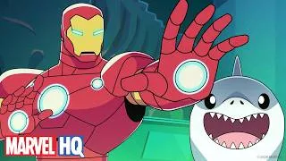 Miniature : Jeff et Iron Man sauvent le musée 🦈🏛️😱 | Jeff et ses amis super-héros | @MarvelHQFrance
