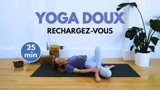 Miniature : Yoga Doux au Sol (25 min) | Quand vous manquez d'énergie 🌿