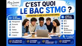 Miniature : C'est quoi le Bac STMG ?  En 6 minutes : matières, spécialités et débouchés