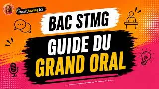 Miniature : BAC STMG : 20/20 au Grand Oral : Guide  de A à Z :