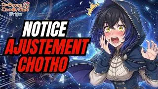 Miniature : 🚨REAJUSTEMENT ! BUFF CLOTHO & TEAM FROID ?! NOTICE  7ds Origin
