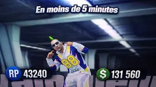 Miniature :  Moins de 5 min 43240 RP et 131560 $ GTA online 