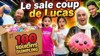 Miniature : LE COLIS de 100 SQUISHYS DUMPLING ! LUCAS nous FAIT un SALE COUP