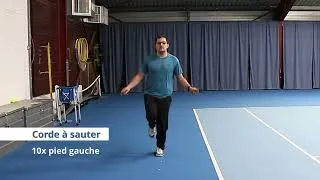 Miniature : Echauffement tennis sans raquette