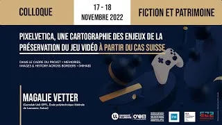 Miniature : Intervention Magalie Vetter colloque fiction et patrimoine