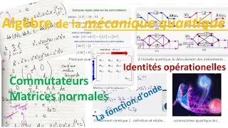 Miniature : s matrices traces commutateurs matrices normales