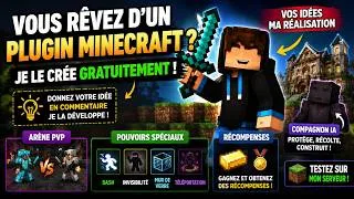 Miniature : 🚀 Vous rêvez d'un plugin Minecraft ? Je le crée gratuitement !