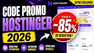 Miniature : Code promo Hostinger 2026 : meilleure réduction Hostinger (+ offre exclusive)