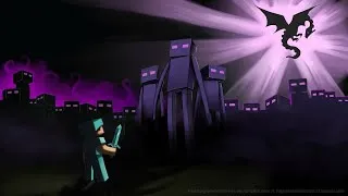 Miniature : Minecraft  - J'ai enfin tuer le dragon en solo (#soutientastreameuse)