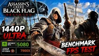Miniature : Assassin's Creed Black Flag Resynced • RTX 5080 + Ryzen 9 7900X • 1440p Ultra élevé Benchmark