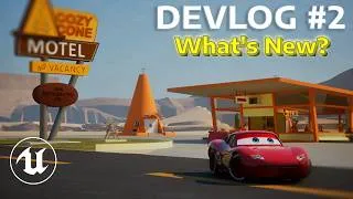 Miniature : Je continue mon fan-game Cars sur Unreal Engine 5 – Devlog 2