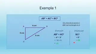 Miniature : Mathématiques – Réciproque Théorème Pythagore #maths #brevet #revision