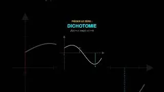 Miniature : Méthode de dichotomie  #maths #coursdemaths #science