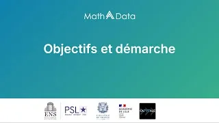 Miniature : Objectifs et démarche du programme MathAData