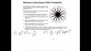 Miniature : DNB Probabilités S4