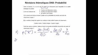 Miniature : DNB Probabilités S2