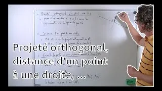Miniature : 2GT - GEOMETRIE SANS REPERE - Projeté orthogonal d'un point sur une droite, applications